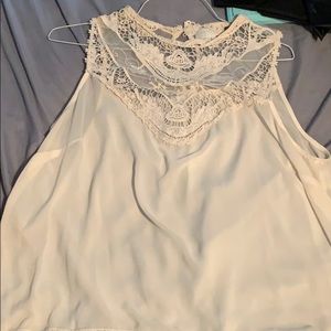 White cream tank top